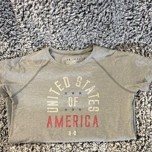 Under Armour Kids Gray United States Tee